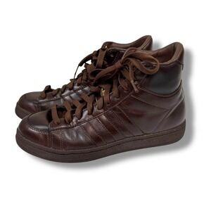 Adidas Kareem Abdul Jabbar High Tops Shoes Sneakers Men's 7 Brown Leather 117047